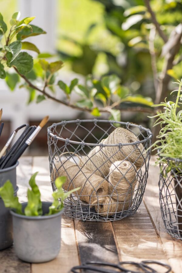 Korv võrk d16,3x h14,5cm metall, hall