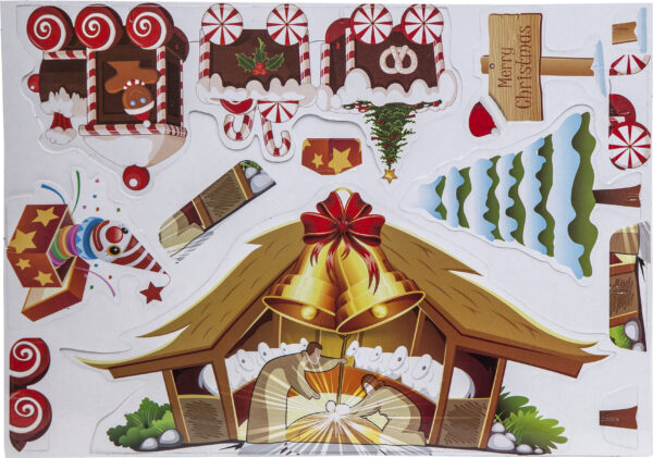 Jõulurongi komplekt 1LED punane patareidega