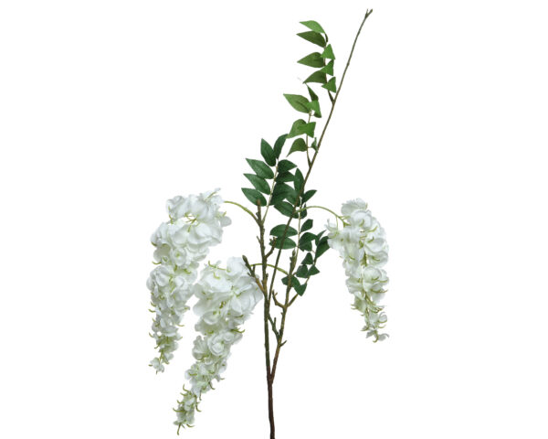 Kunstlill Wisteria 10x26x93cm valge