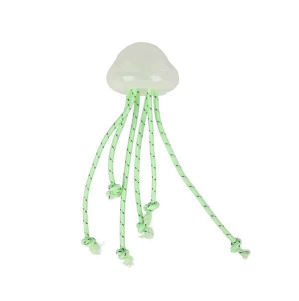 Mänguasi koerale pimedas helendav meduus 8x8x15cm