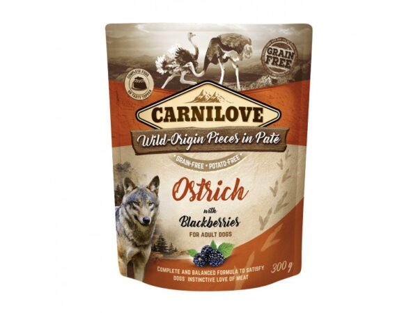 Carnilove Pate Ostrich blackberry 300g