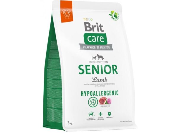 Brit Care koeratoit HP Senior Lamb&Rice 3kg