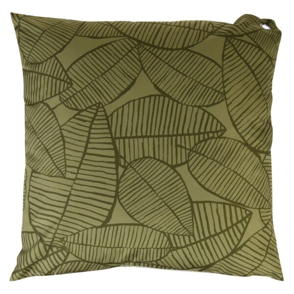 Dekoratiivpadi lehemuster 45x45cm t.roheline