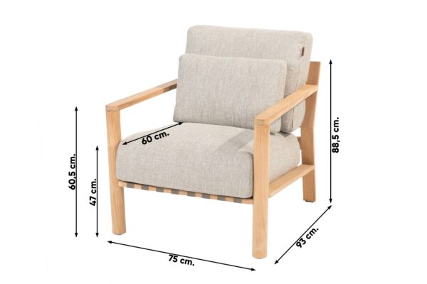 Aiatool Lucas 75x93x h88,5cm tiigipuu
