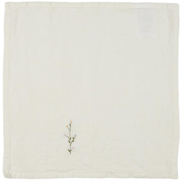 Salvrätik karikakraga 40x40cm riidest, kreem