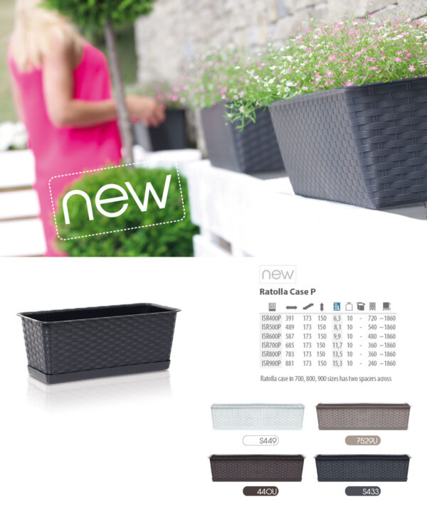 Rõdukast alusega Ratolla 68,5x17,3x15cm hall