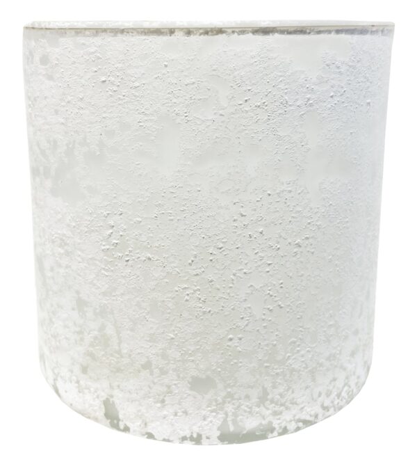 Küünlahoidja jäine d12x h12cm matt valge