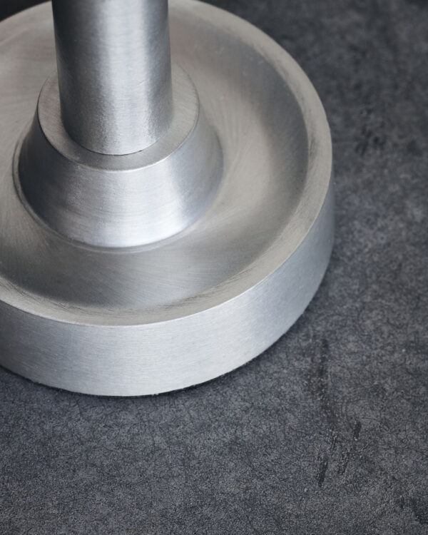 Küünlajalg Jersey d6x h28cm hõbedane