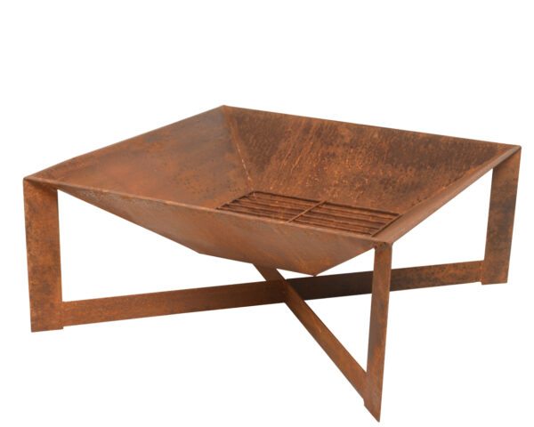 Lõkkease ruut roostes 70cm h31cm