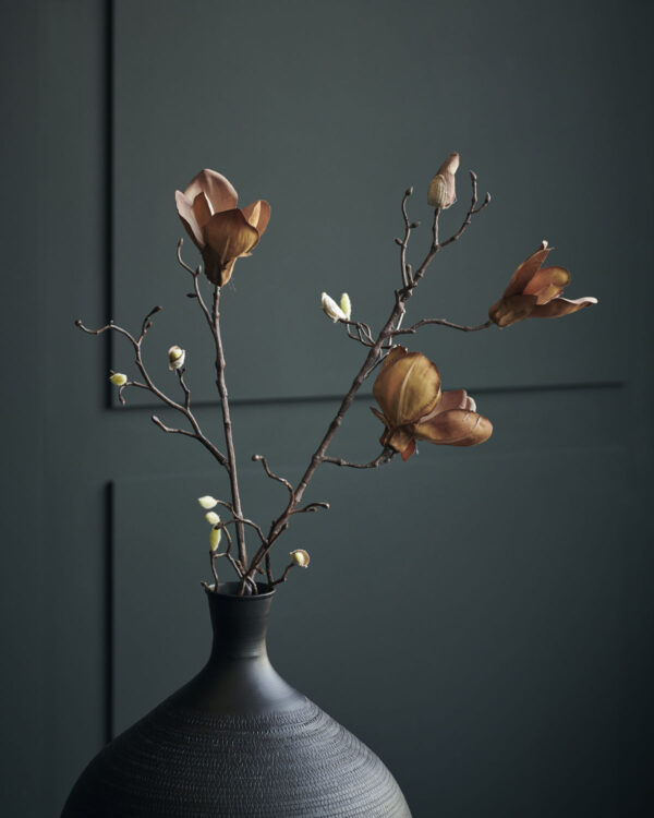 Kunstlill Magnoolia 85cm pruun