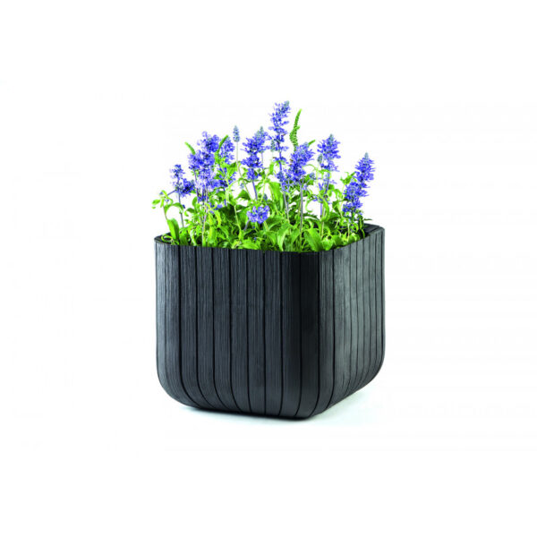 Lillepott Cube L 39x39x39cm antratsiit