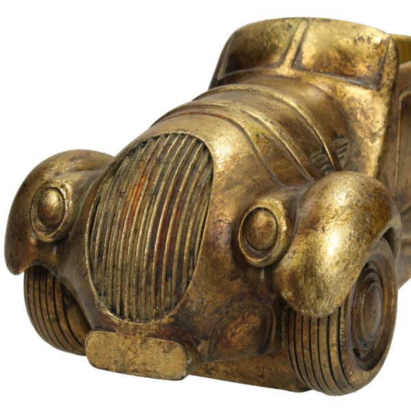 Lillepott auto 10x12x27cm kuldne