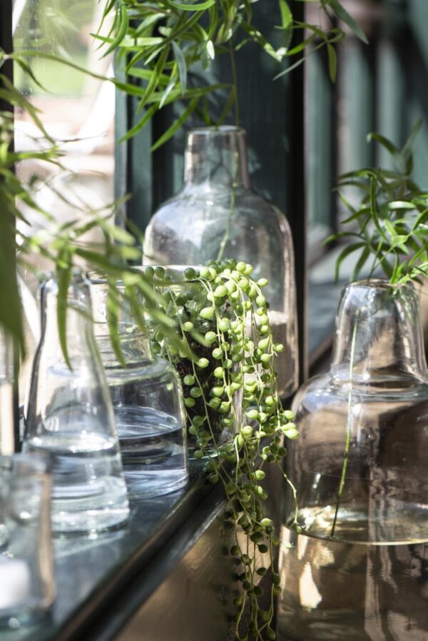 Küünlahoidja h16cm, d15cm klaasist