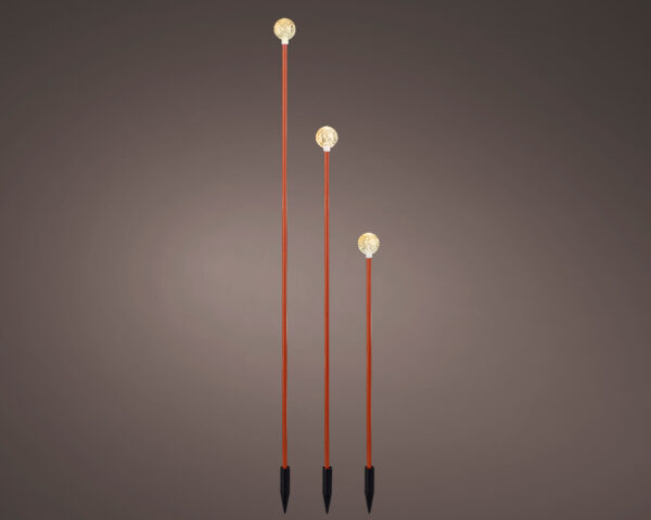 Aiavalgusti LED 3tk 30/45/58cm soe valge IP44