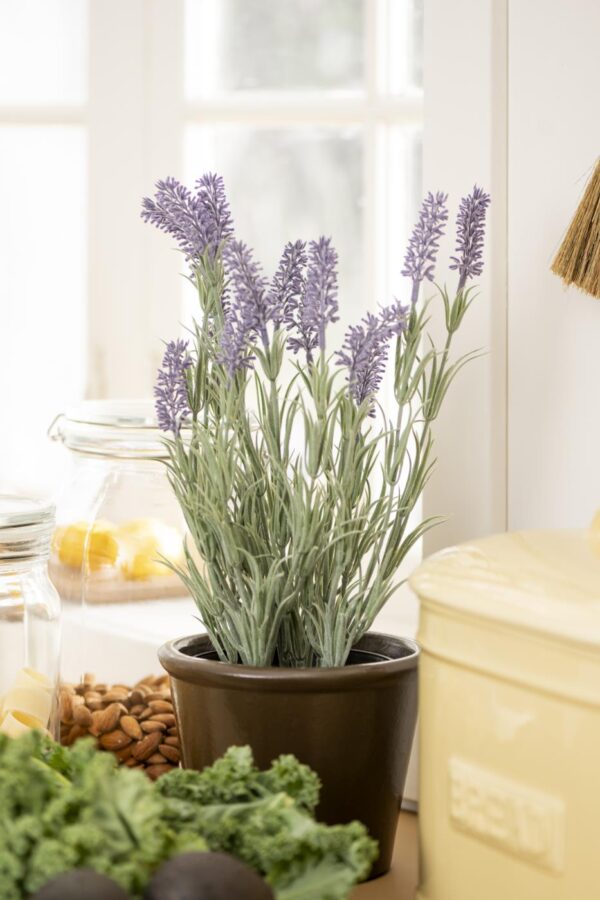 Kunstlill lavendel potis d18x h40cm
