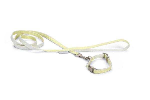 Beeztees kaelarihm koos jalutusrihmaga kutsikale, kollane