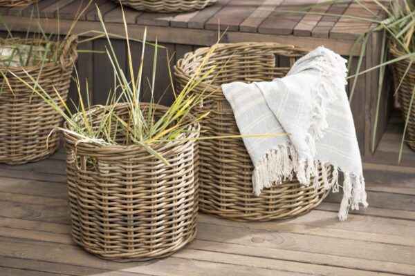 Korv d34x h30cm pruun