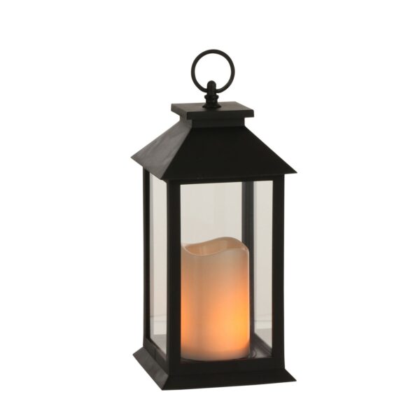 Latern LED 14x14x33,5cm must, soe valge, pat. IP44