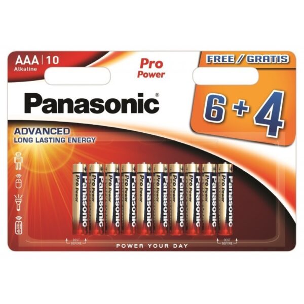 Patarei Panasonic Pro Power AAA 6+4tk