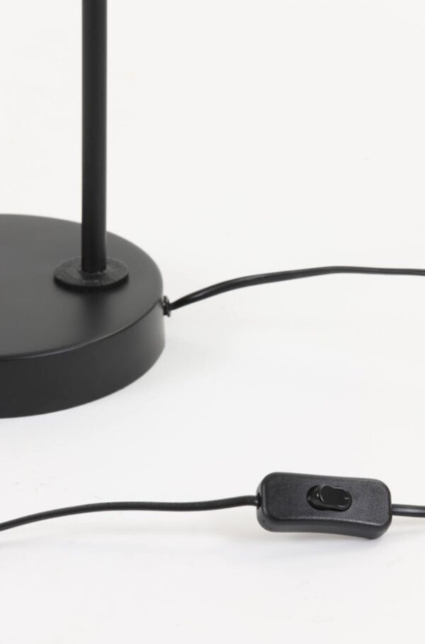 Laualamp Meya 23x18x60cm must+kuldne