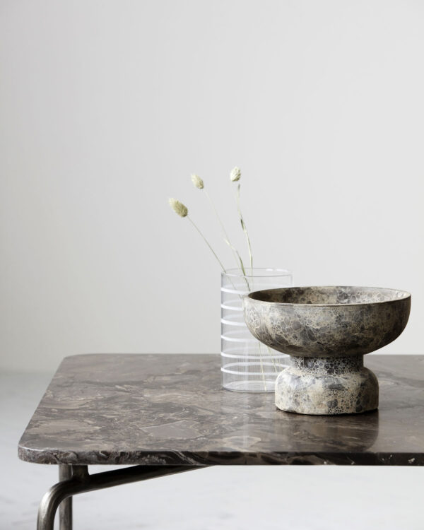 Küünlahoidja Ancient d22x h15cm pruun/hall