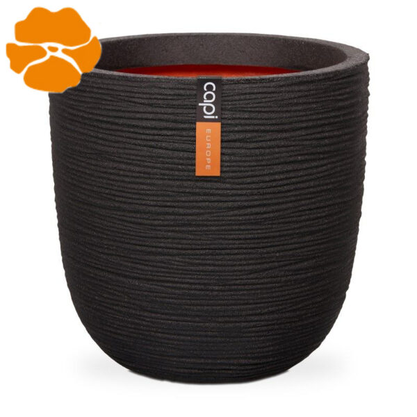 Capi Europe lillepott ümar 43x41cm must