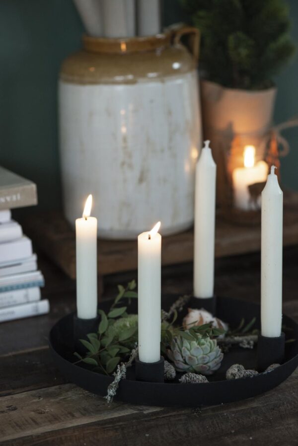 Küünlaalus d27x h4cm must