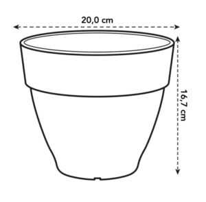 Lillepott Vibia campana 19,5×16,7cm antratsiit