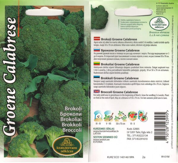 Spargelkapsas 'Groene Calabrese' F1 1g