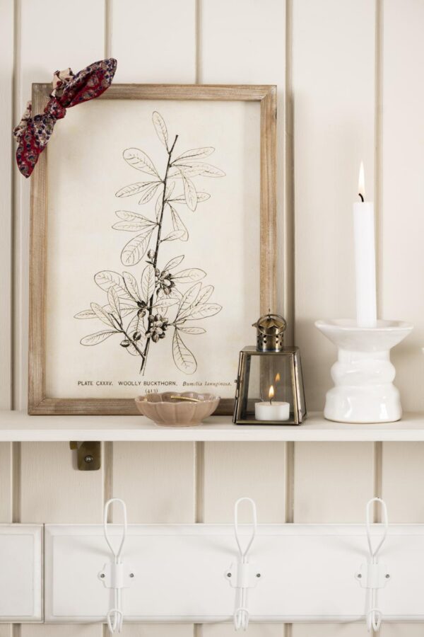 Küünlajalg Blanche d11x h10,5cm valge