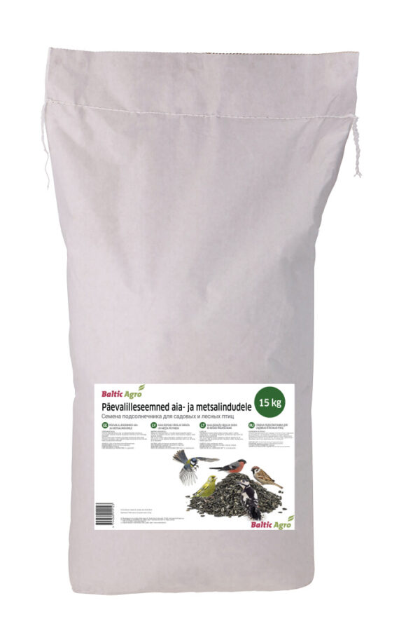 Päevalilleseemned triibuline 15kg Baltic Agro (valge paberkott)
