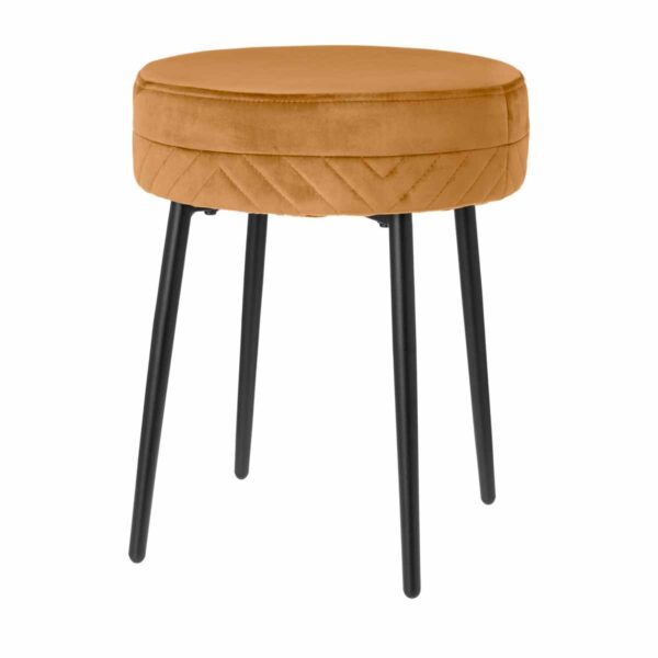 Taburet Lynn karamell d40xh48cm