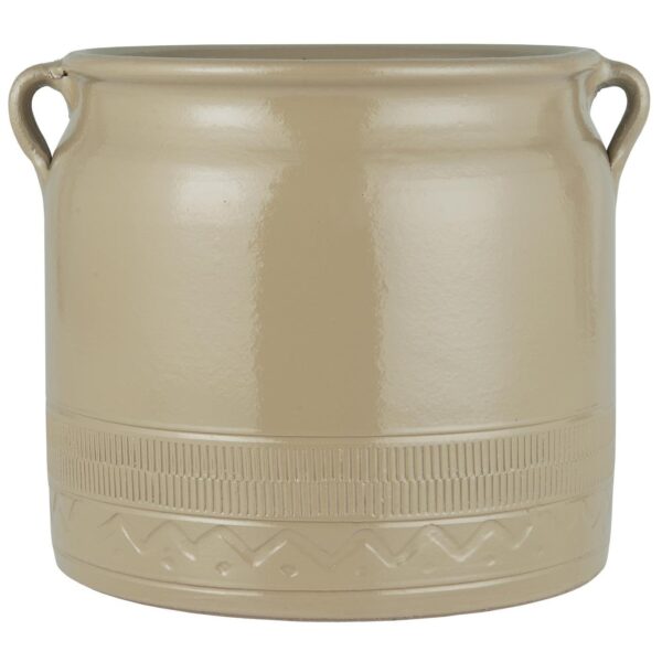 Dekoratiivpott Odin h22.5cm, d24cm beež