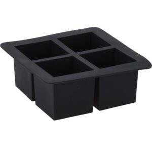Jääkuubikuvorm 16x16cm silikoon, must