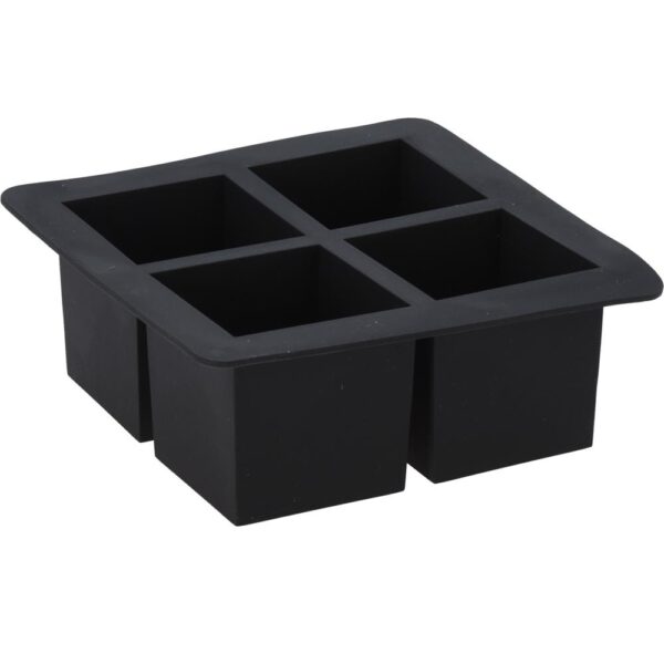 Jääkuubikuvorm 16x16cm silikoon, must