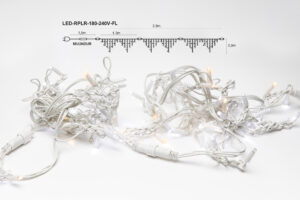 Jääpurikakujuline LED valguskardin 180 säravat LEDi 3,8×0,9m sädelev effekt  – soe valge + külm valge