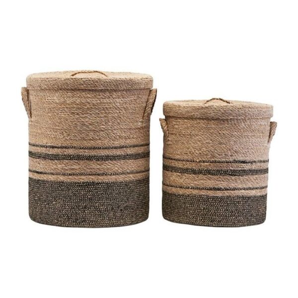 Korv kaanega h40x d35cm pruun