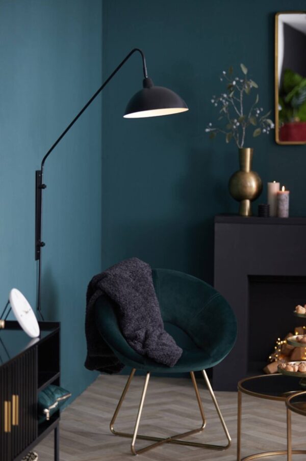 Seinalamp Orion 110x30x127cm matt must