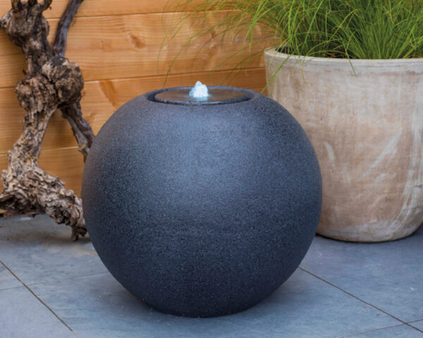 Purskkaev d40cm h36cm LED must