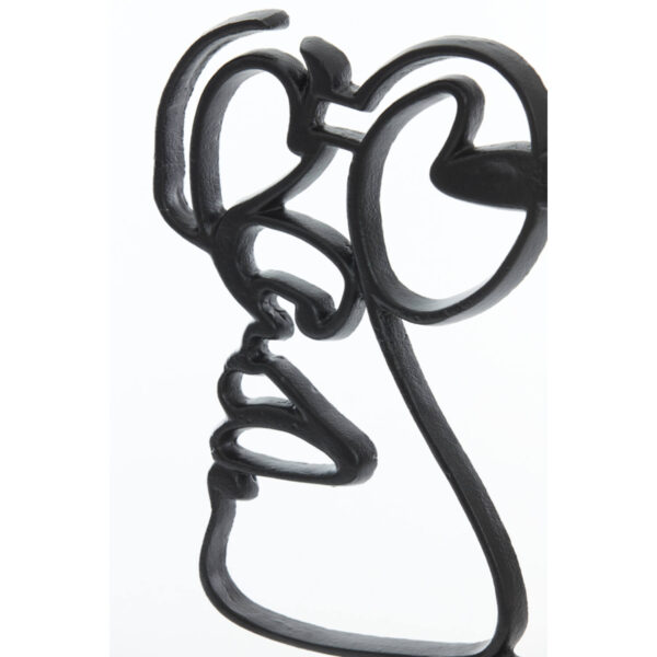 Dekoratsioon nägu 34x8x35cm must