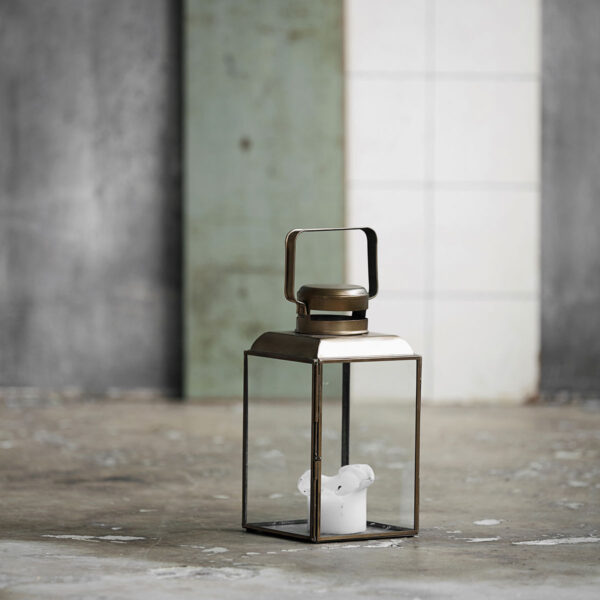 Latern Vintage messing h26cm, laius 14cm