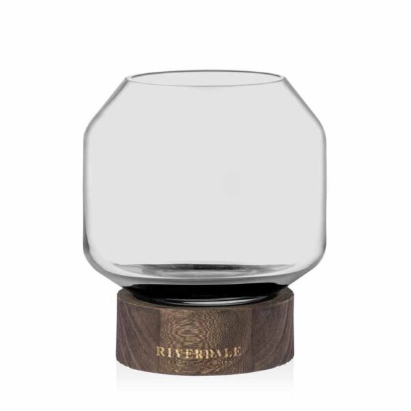 Küünlahoidja Lucy 18cm klaasist läbipaistev