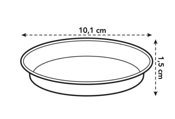 Istutuspoti alus Green basics 10cm leheroheline
