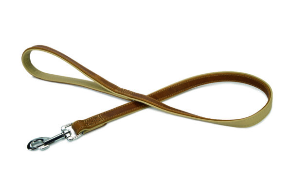 Beeztees jalutusrihm koerale 100cm x22mm nahast pruun