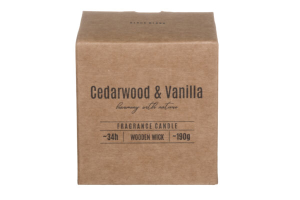 Lõhnaküünal Cedarwood & Vanilla 34h