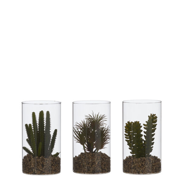 Kunsttaim Succulent potis 18xd10cm erinevad