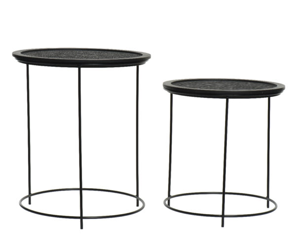 Abilaud ümmargune d44x h53cm must