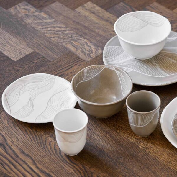 Kauss Viv print1 16cm valge