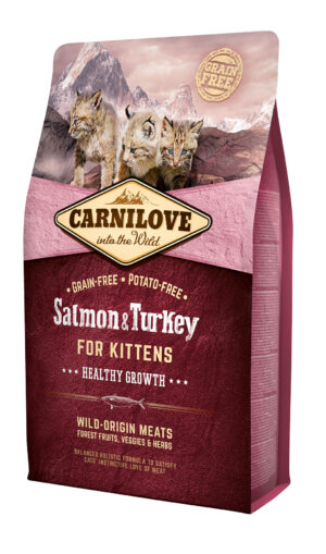 Carnilove kuivtoit kassipoegadele lõhe ja kalkunilihaga, 400g