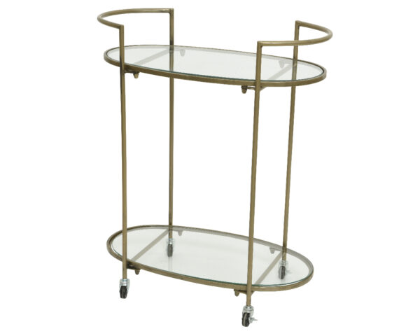 Abilaud kuldne 80x 64x h35cm ratastega